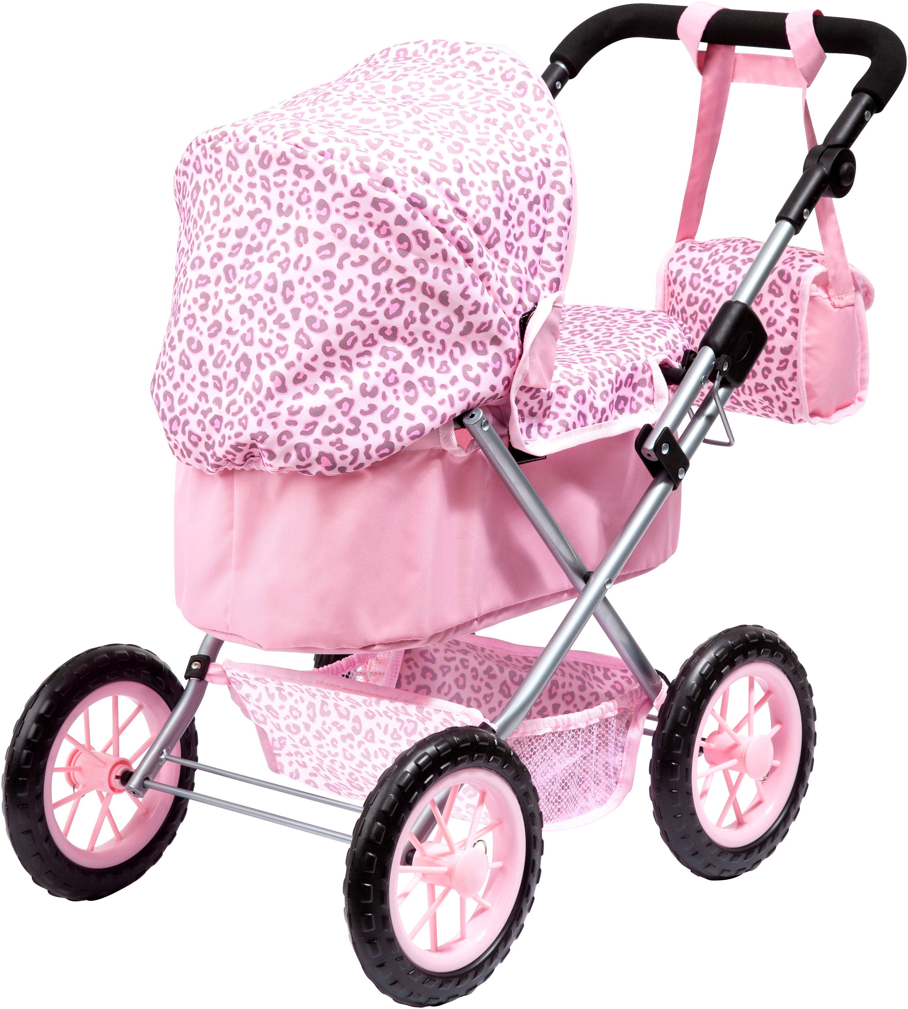 Bayer Puppenwagen Trendy, Leopard, mit Wickeltasche günstig online kaufen