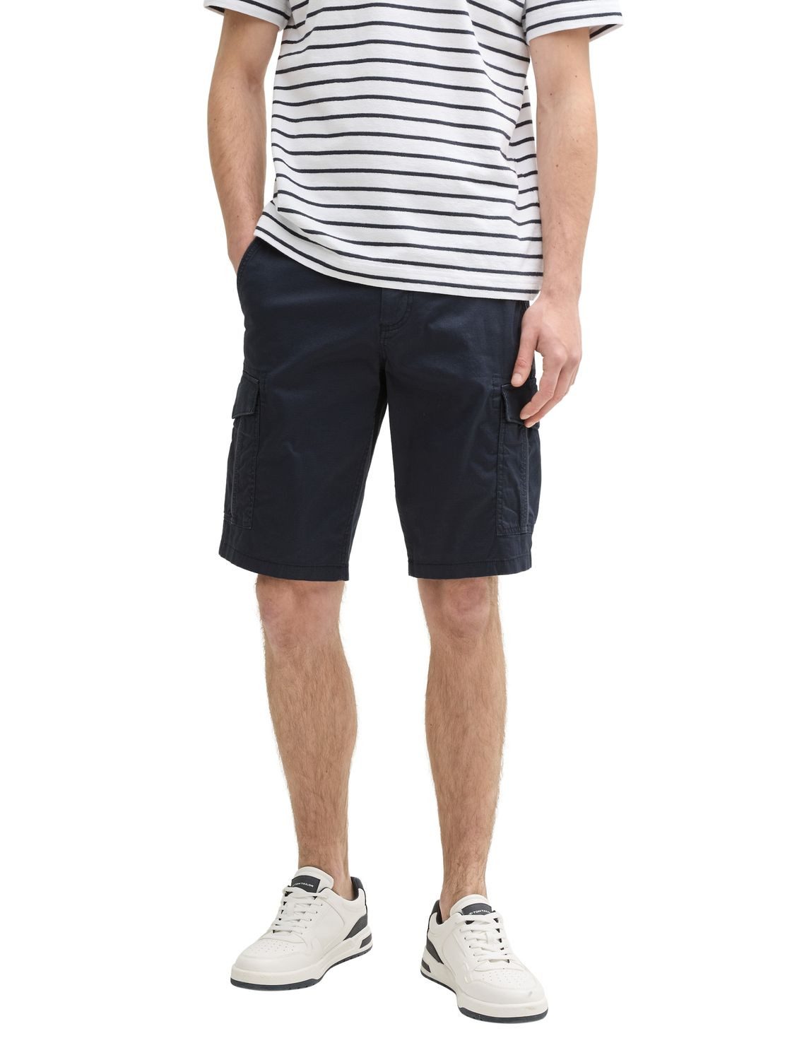 TOM TAILOR Cargoshorts REGULAR PRINTED CARGO SHORTS aus Baumwollmix