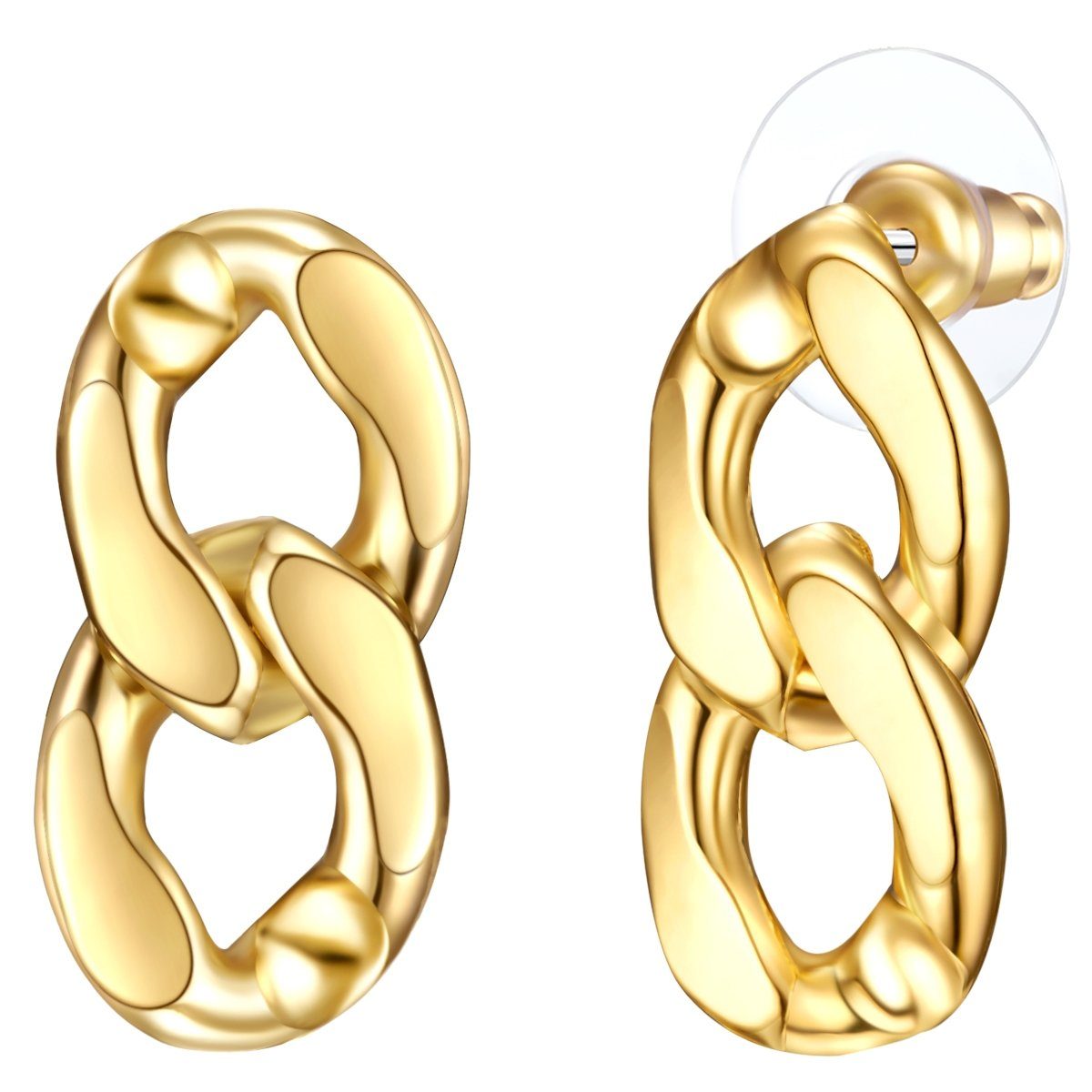 Lulu & Jane gelbgold Paar Ohrhänger Ohrhänger