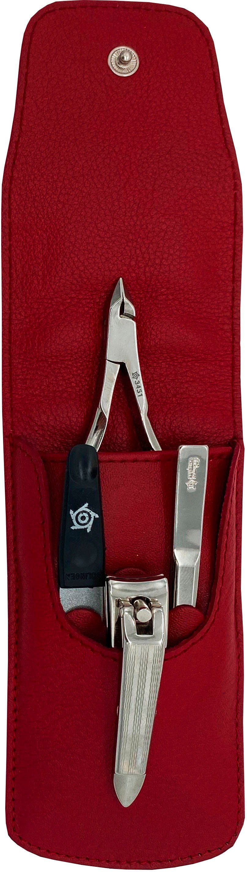 PFEILRING Maniküre-Etui, 4 tlg., Nappaleder