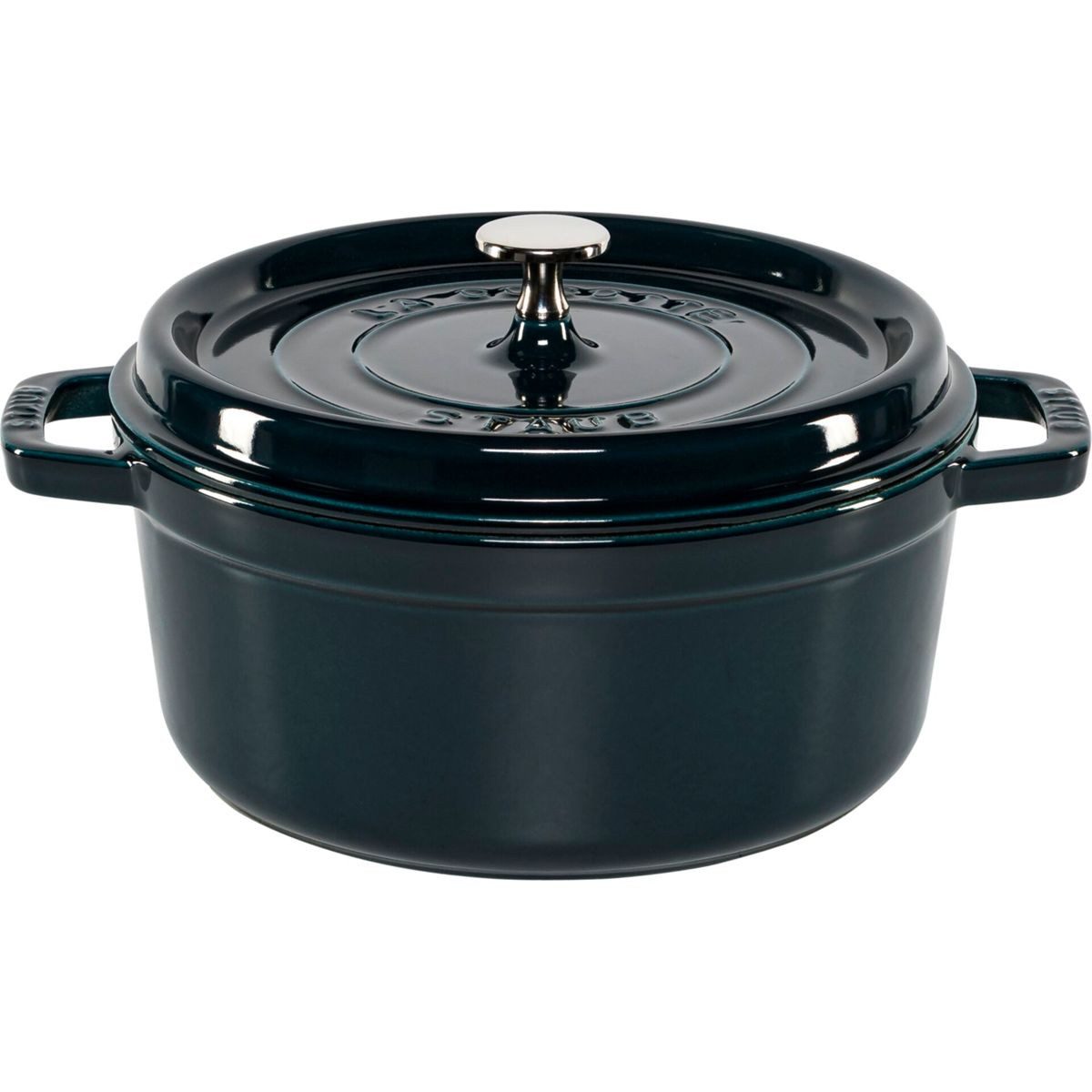 Staub Auflaufform La Cocotte 24cm rund La-Mer, Gusseisen, Gusseisen