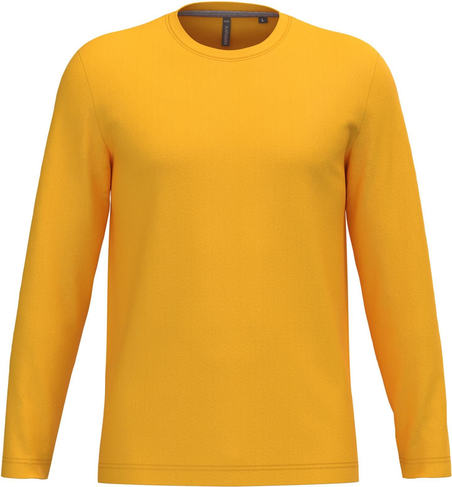 Kariban Langarmshirt Herren Langarmshirt Men's long-sleeved crew neck T-shi günstig online kaufen