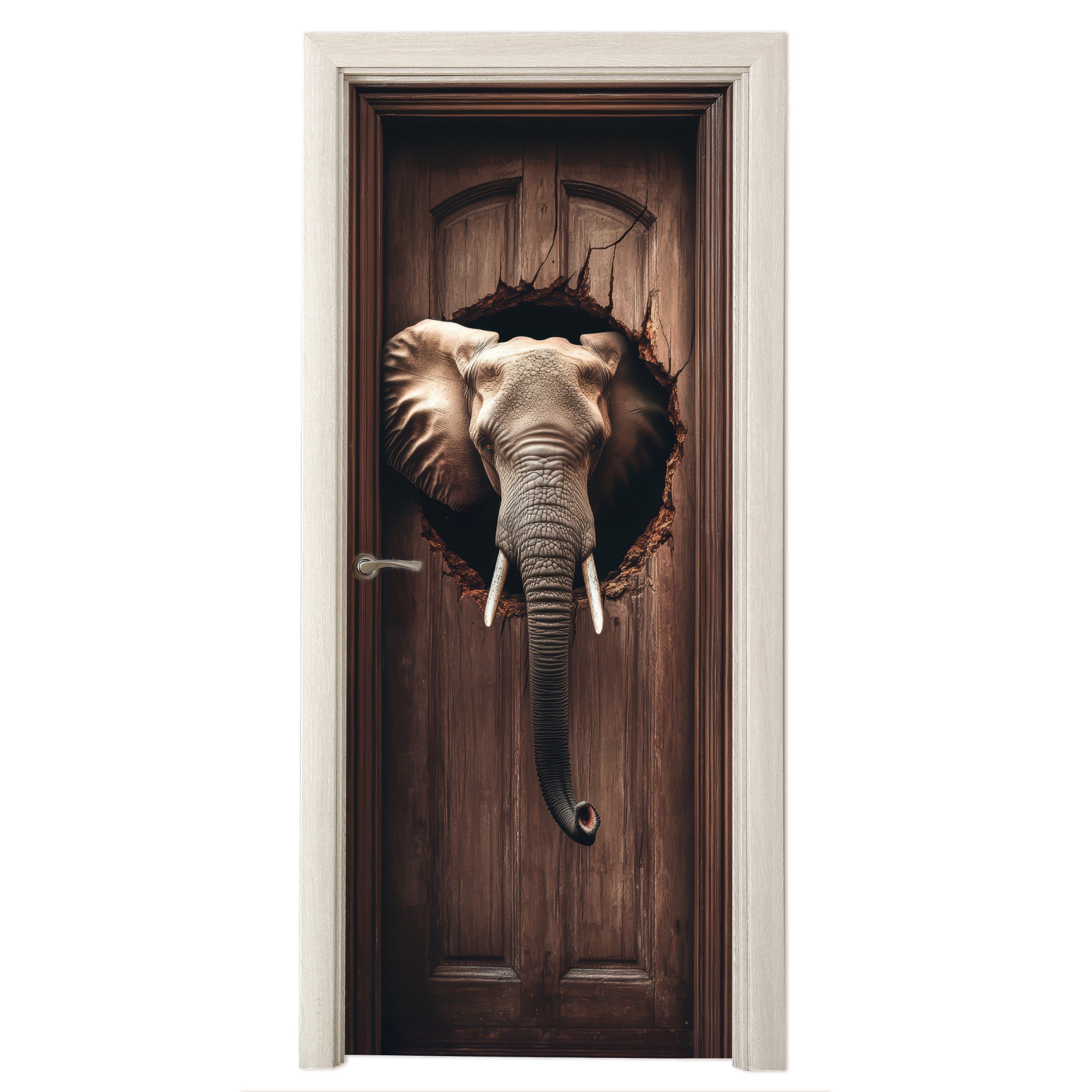 MuchoWow Türtapete Elefant - Durchsichtig - günstig online kaufen