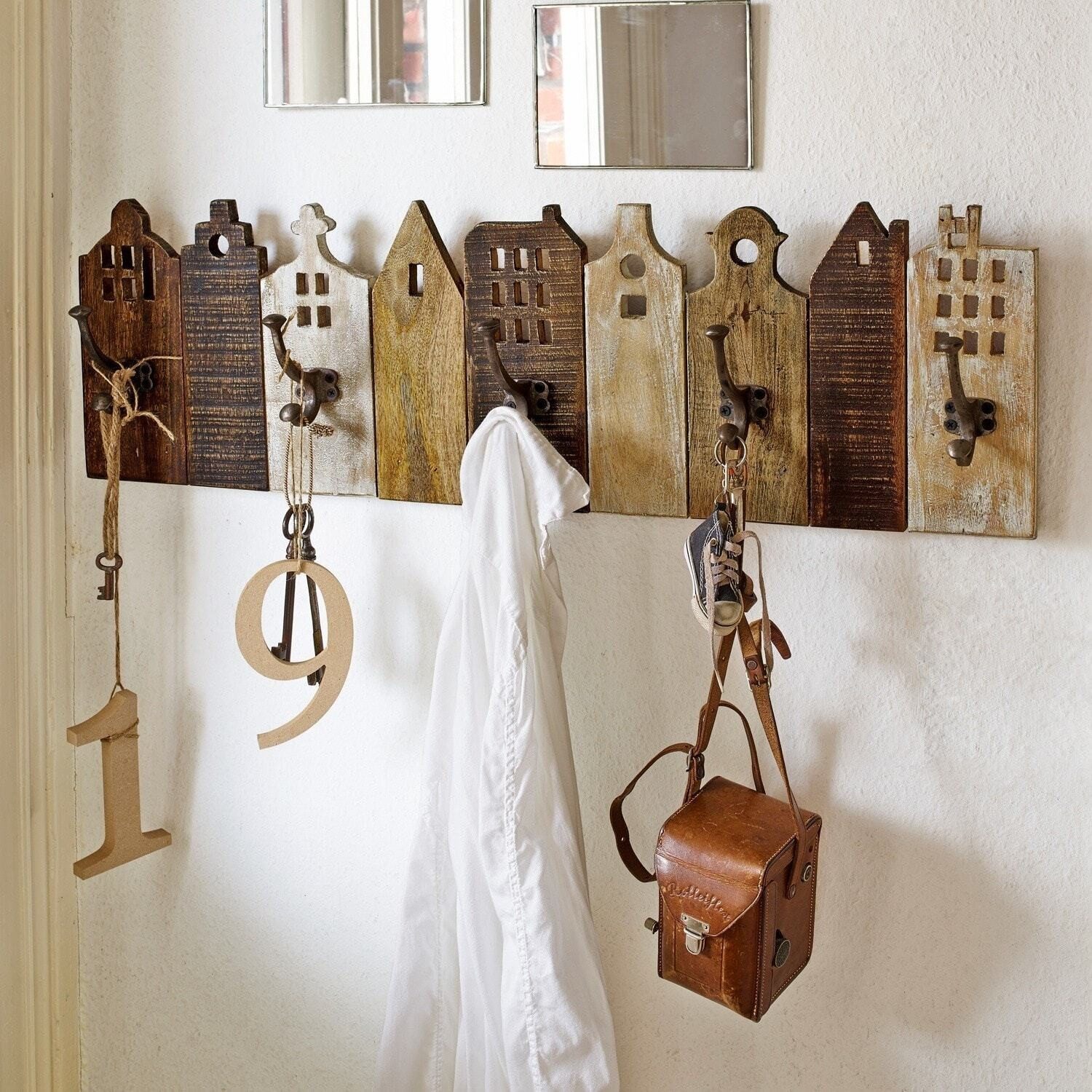 Mirabeau Dekohaken Hakenboard Pettis braun, Garderobe – Bild 2 von 5