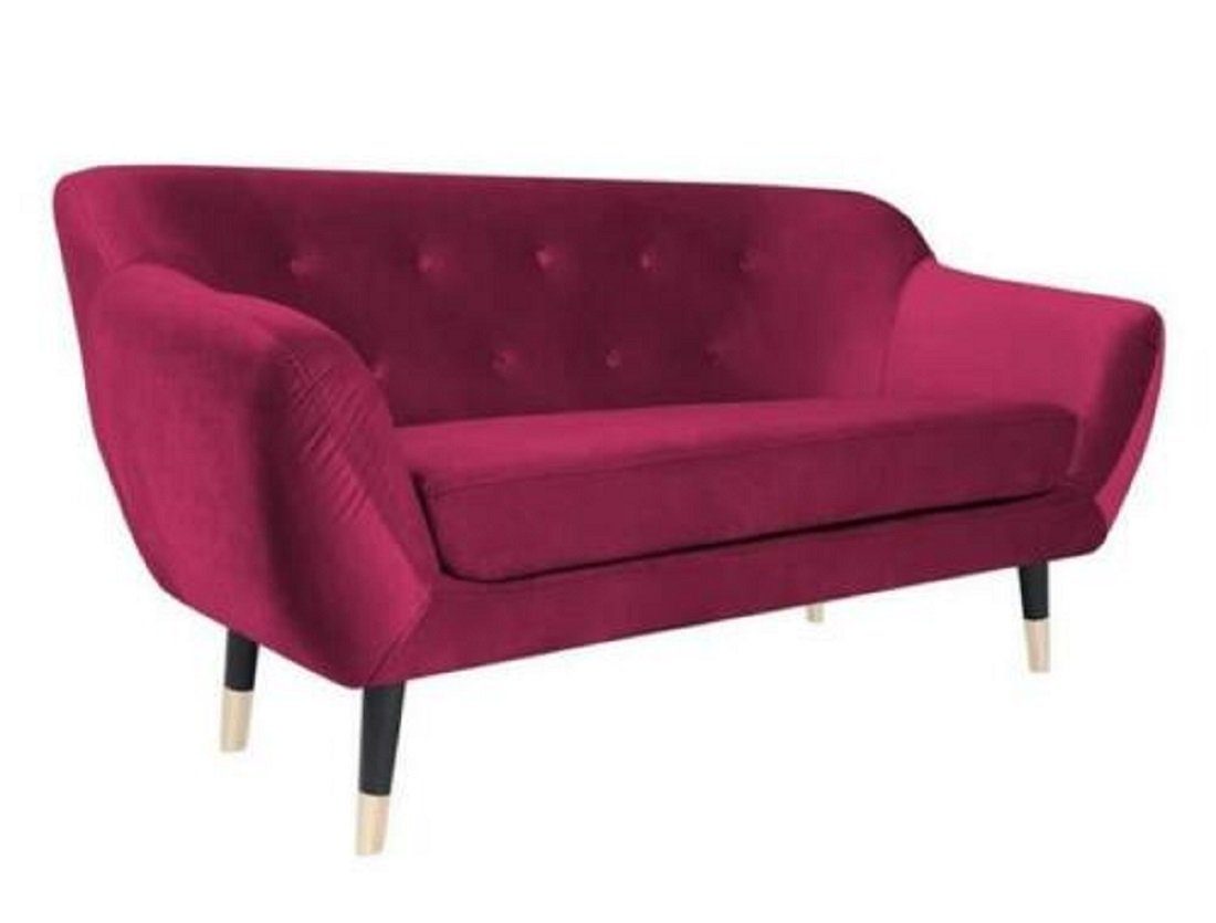 3-Sitzer in Neu, Schwarzes Design JVmoebel Sofa Modernes Rosa Made Sofa Chesterfield Europe Luxus