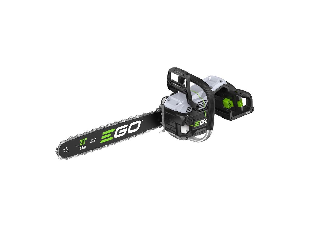 EGO POWER PLUS Akku-Kettensäge PRO X CSX5000, 50 cm Schwertlänge, Solo Version ohne Akku/Ladegerät, Display für Ölstand / Batteriekapazität / Geschwindigkeit