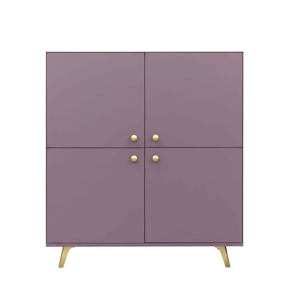 Masseno Kommode GALIO 140 cm Sideboard mit 4 Türen Violet