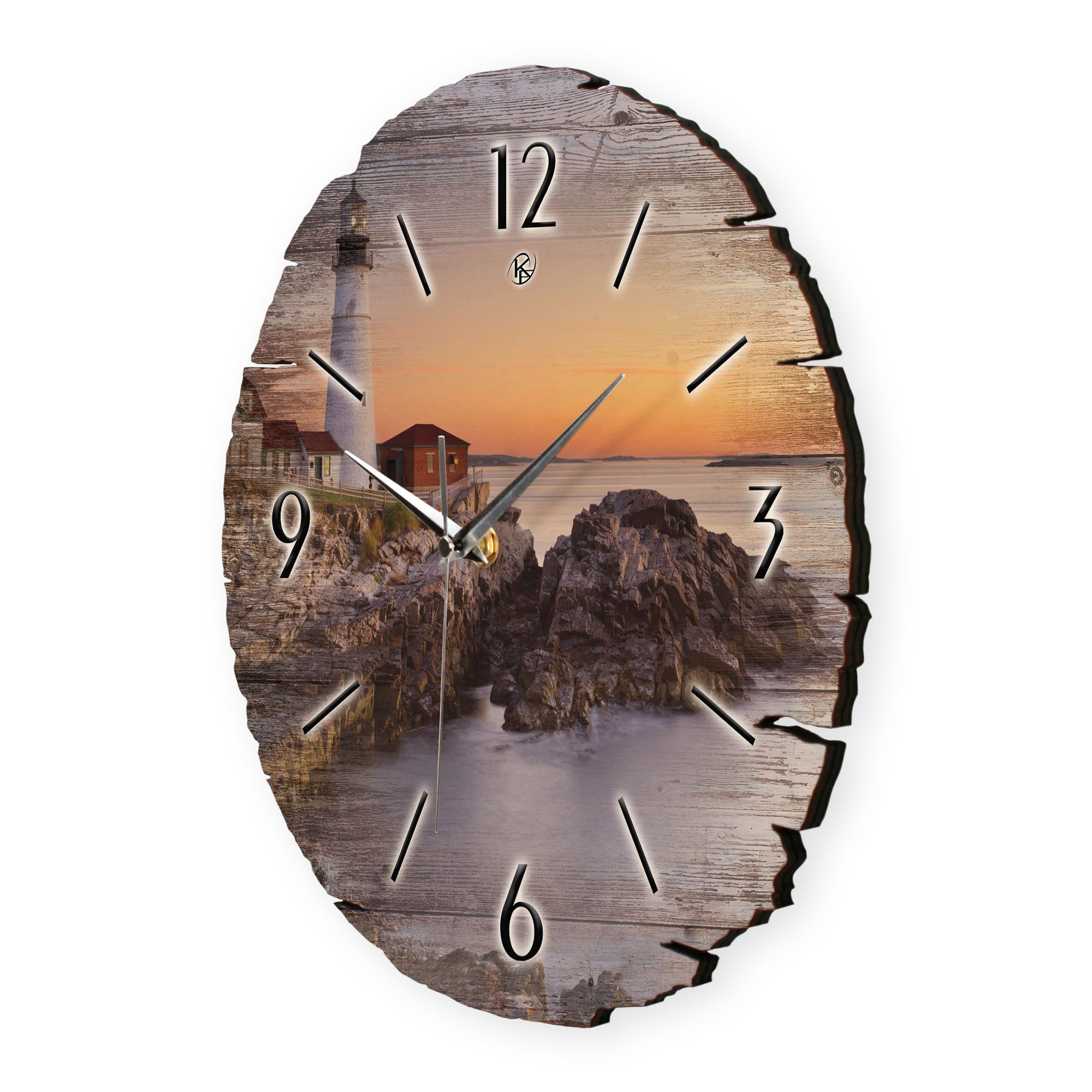 Kreative Feder Wanduhr Wanduhr "Leuchtturm" aus günstig online kaufen
