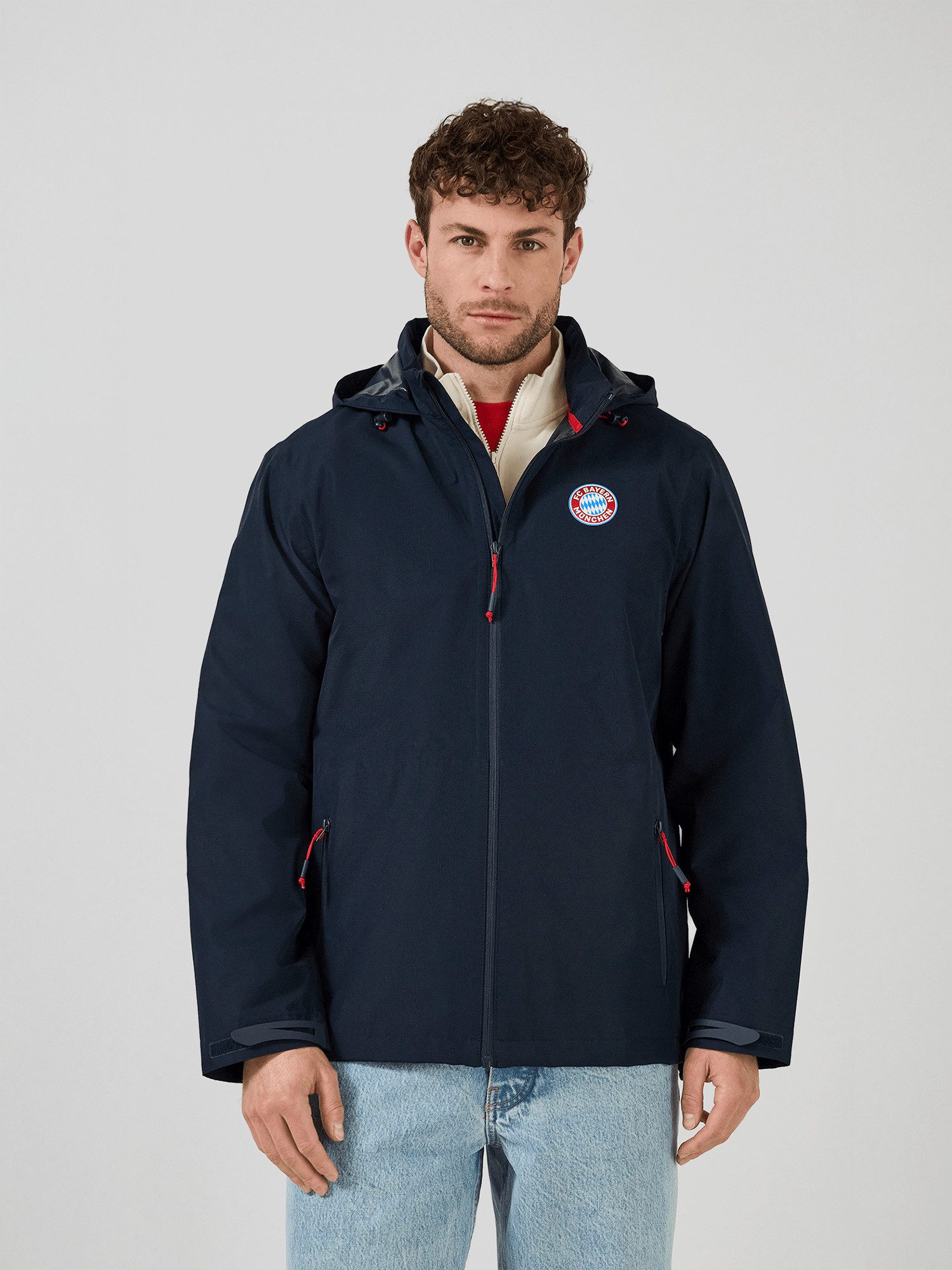 FC Bayern München Regenjacke FC Bayern München, Regenjacke Essentials, Herren, Navy