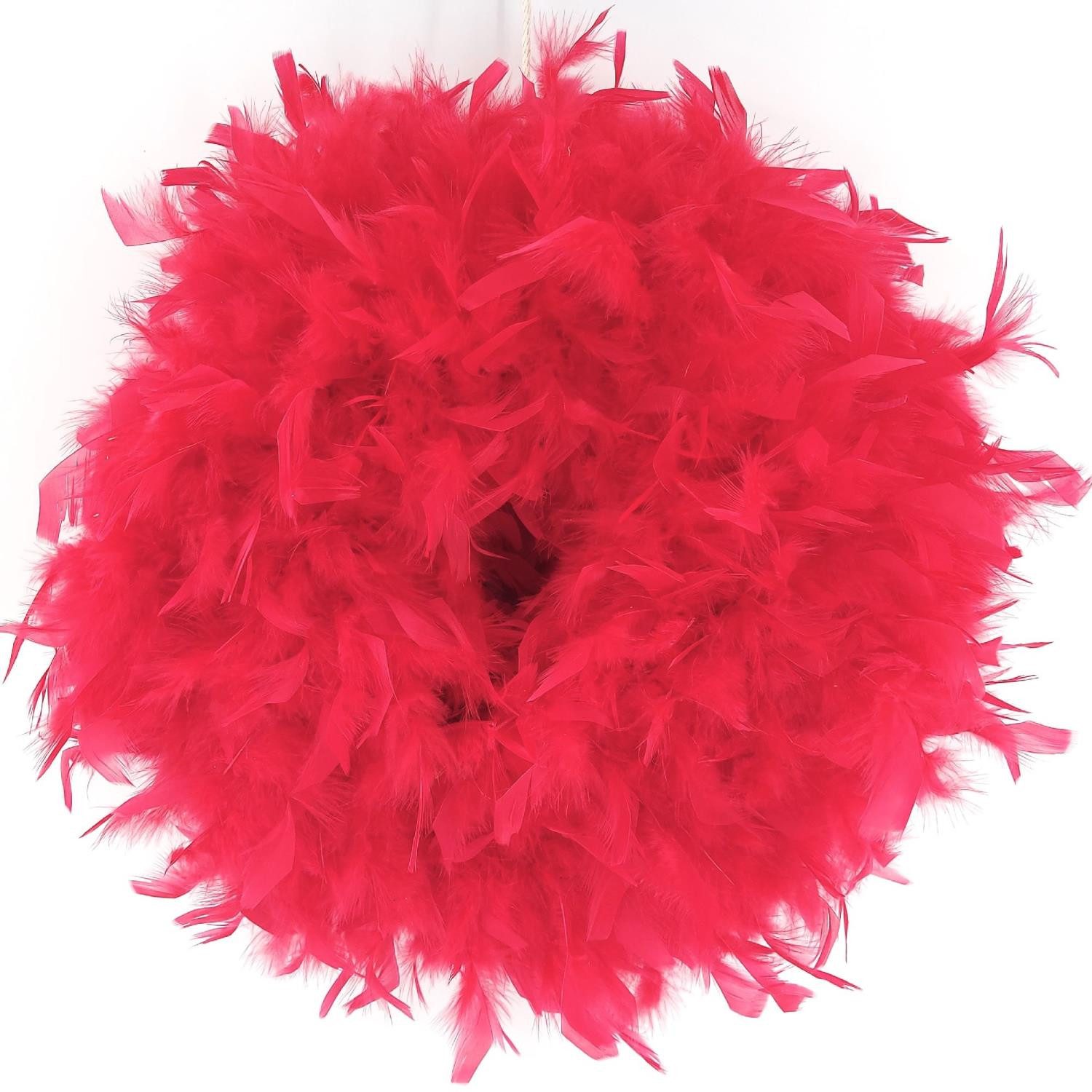 CreaFlor Home Dekokranz Federn, Handgefertigt