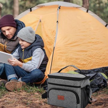 Intirilife Thermobehälter, Oxford Gewebe, (Tragbare Kühltasche mit Volumen 15 Liter, 1-tlg), Transportieren von Lebensmittel Lunchtasche Thermotasche Isoliertasche