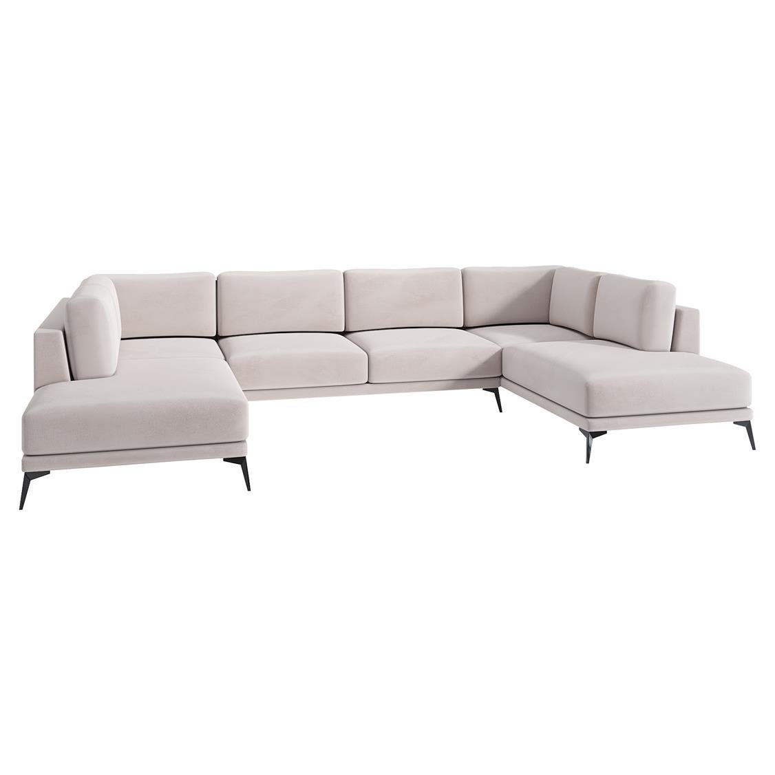 A&J MöbelLand GmbH Ecksofa Zorano US Beige 2 MAX