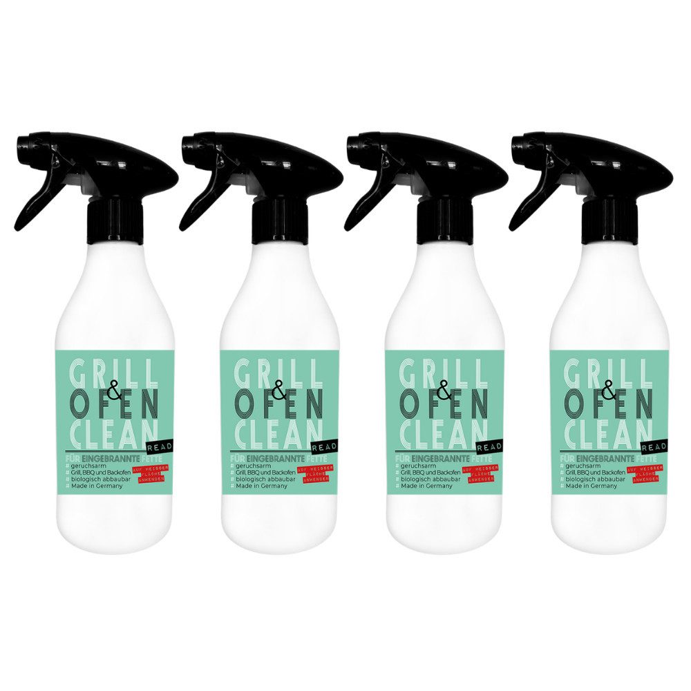 ivb Bröcker IVB Grill Clean – Backofen, Grillrost & eingebrannte Fette Grillreiniger (Spar-Set, [- Anwendungsfertig, geruchsarm, für heiße Flächen, Made in Germany)