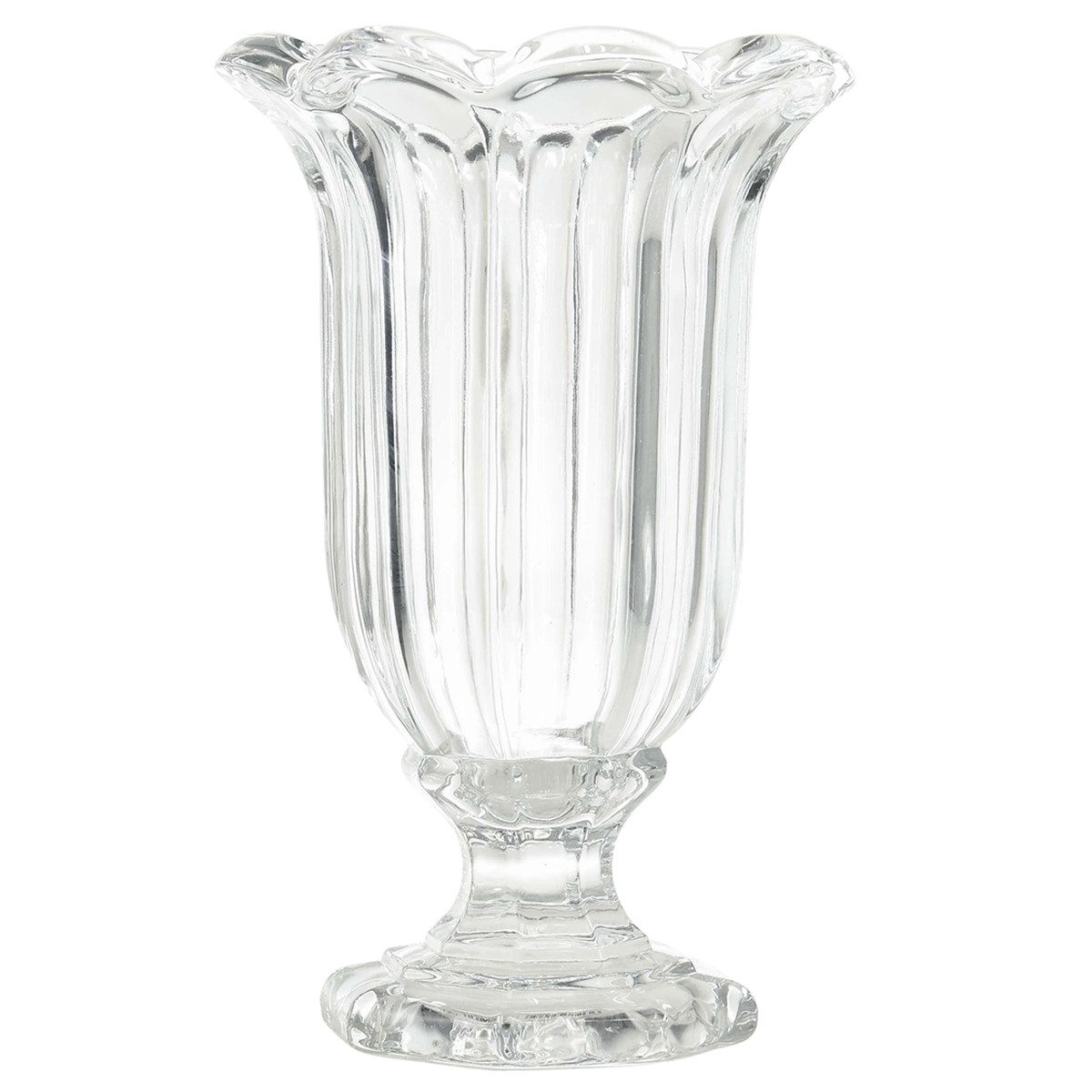 Florists Products Tischvase Elegante Glasvase auf Fuß, Deko-Blumenvase klar Ø13,5cm H22cm