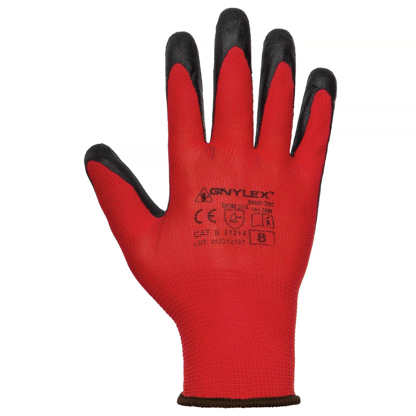 Worklink Arbeitshandschuhe Arbeitshandschuhe solide Montagehandschuhe mit Latex 12 Paar Gnylex