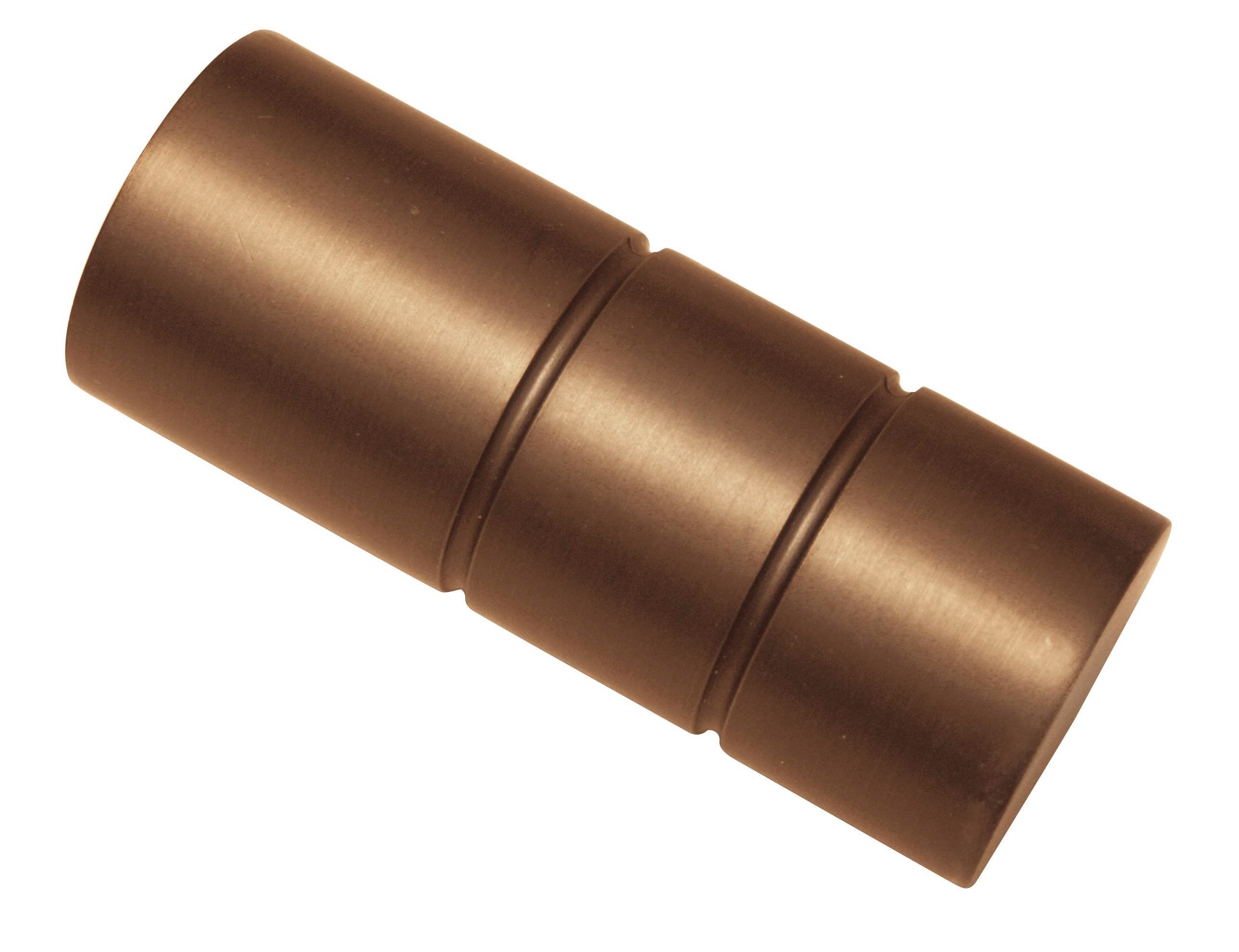 GARDINIA Gardinenstangen-Endstück Gardinia Endstück Zylinder für Ø 25 mm bronze cm
