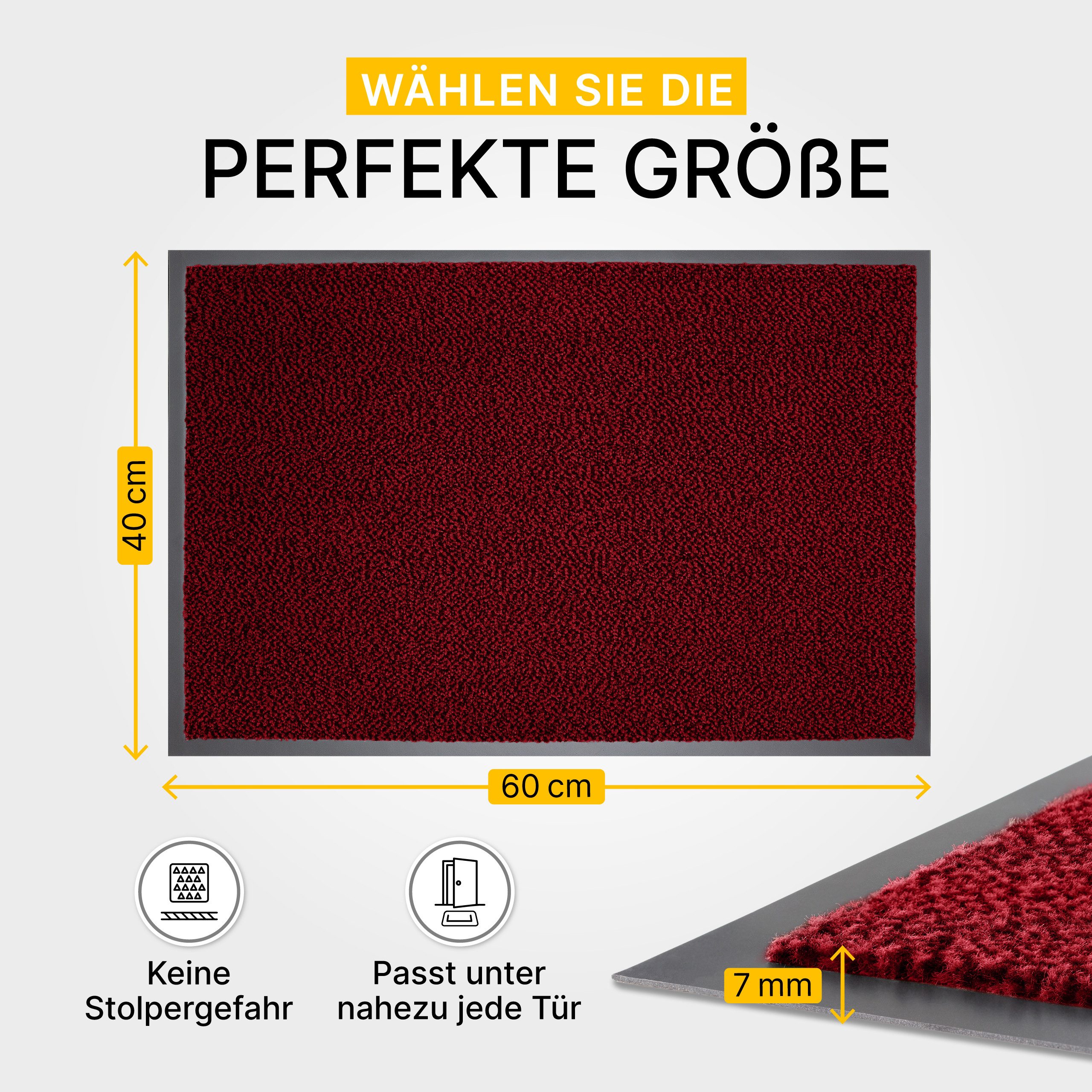 Entrando Fußmatte FIEL, Rechteckig, Höhe: 7 mm, für Innen und Außen - wasch günstig online kaufen