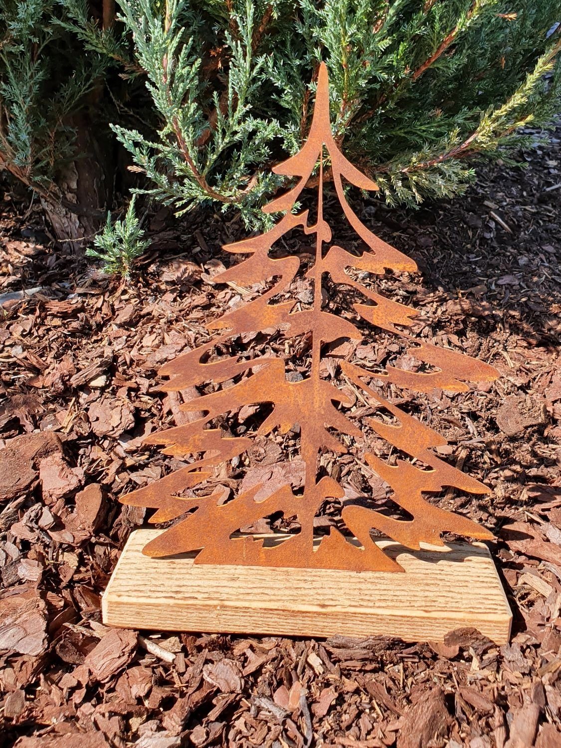 BADEKO Weihnachtsfigur Baum Anton auf 27 37 Holzsockel - x 2: Gr. cm