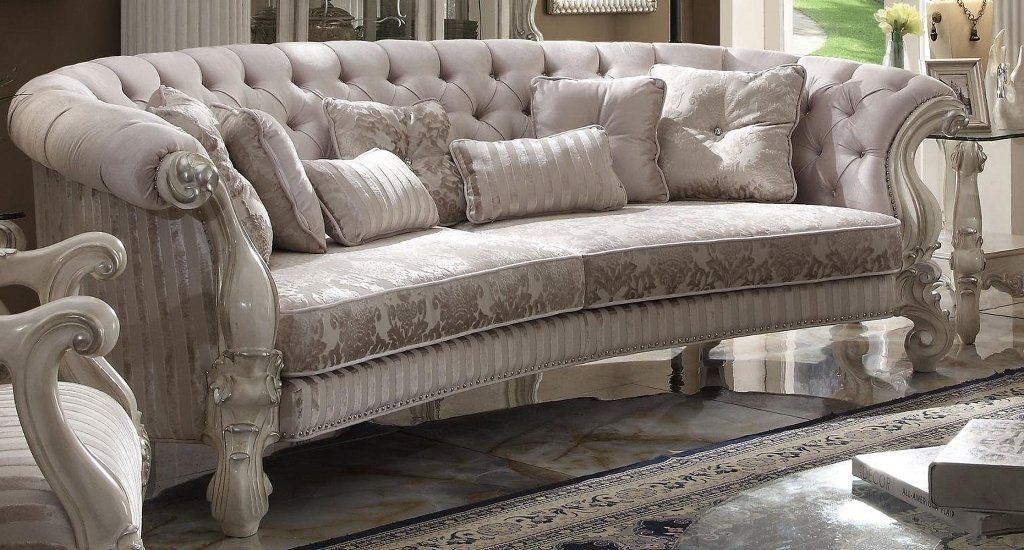 JVmoebel 4-Sitzer, Chesterfield Sofa 4 Sitzer Couch Polster Luxus Klassische Textil Sofas