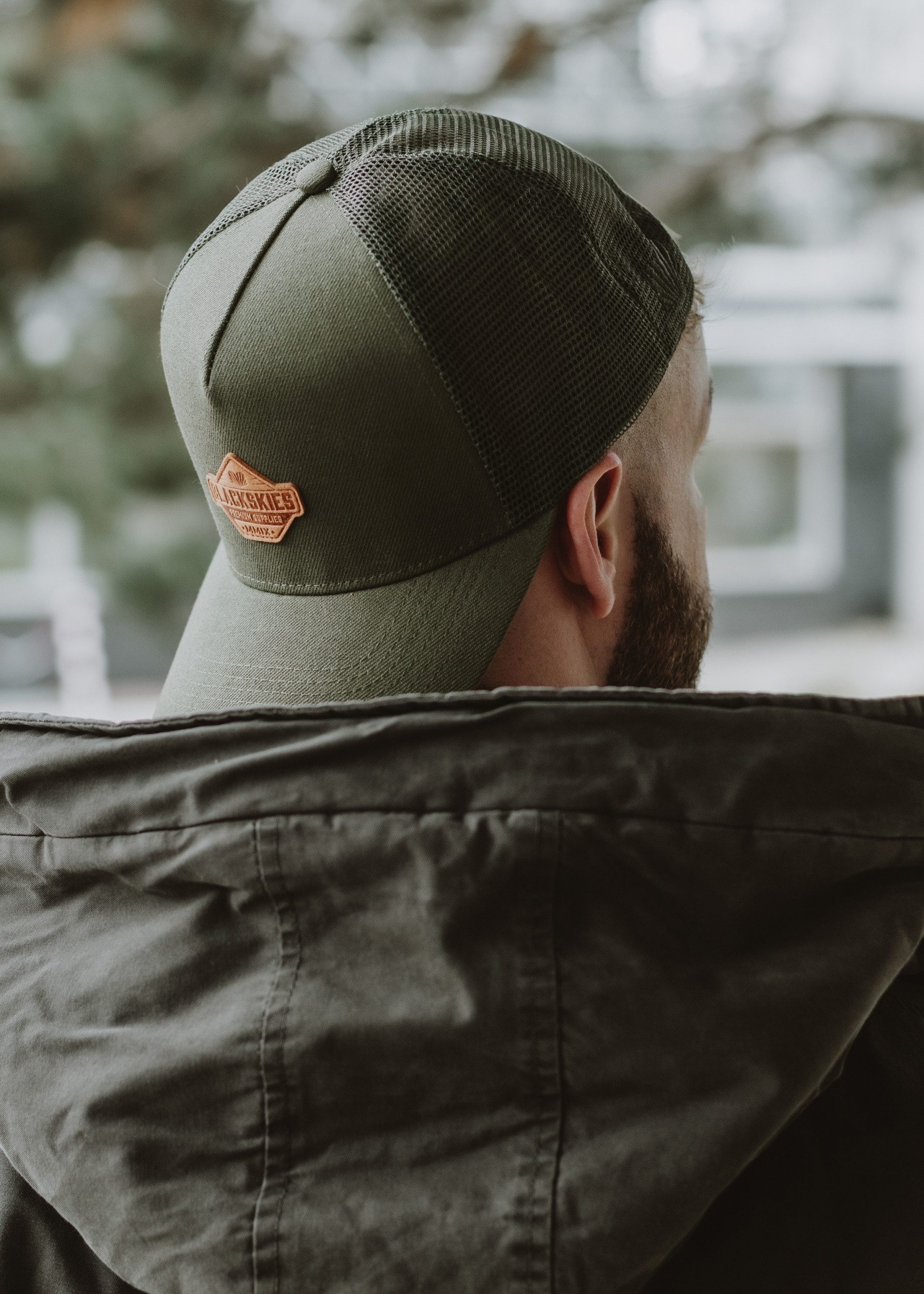Blackskies Baseball Cap Essentials Trucker Cap Olive-Braun