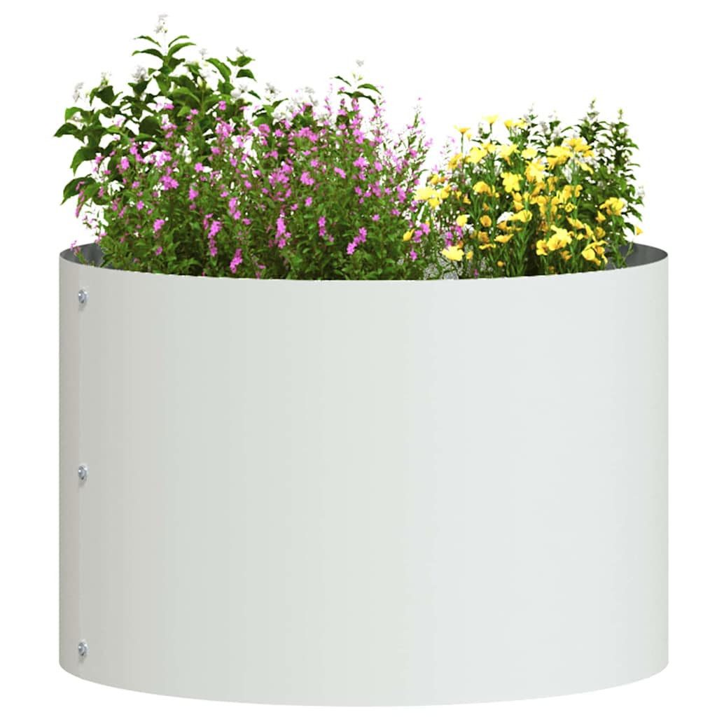 vidaXL Blumentopf Gartenpflanzer 5 pcs Weiß günstig online kaufen