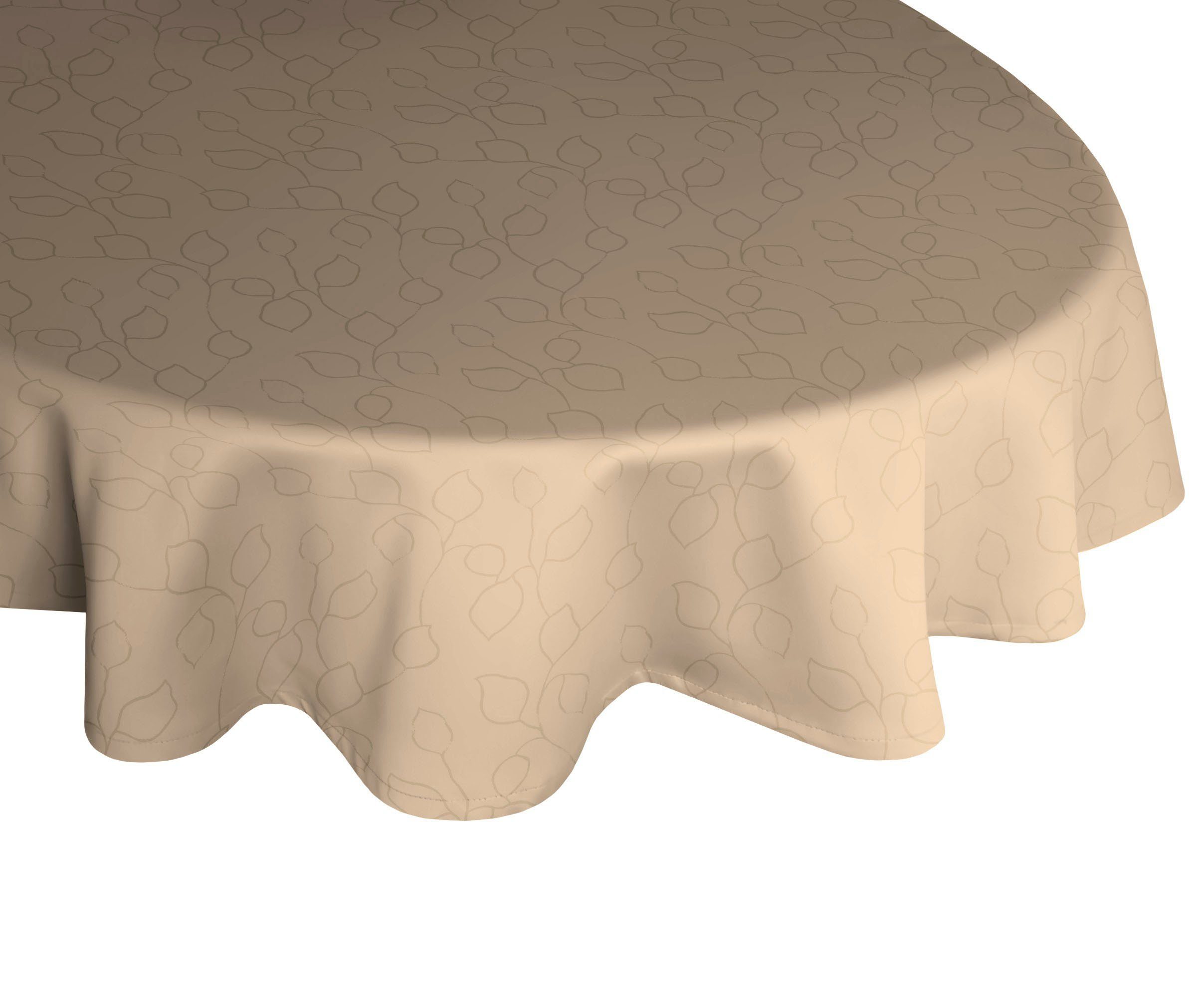 Wirth Tischdecke Westport (1-tlg), Made in Germany, Jacquard Dekostoff,  Blatt-Design, Pflegeleicht, Bunt gewebter Dekostoff