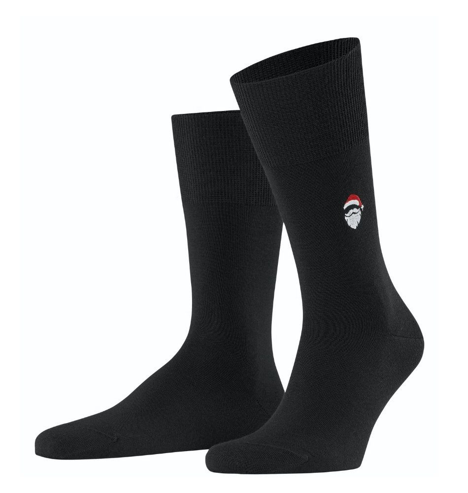 Socken Tagessocke Airport Santa Claus (Christmas/Weihnachten) schwarz- 1 Paar