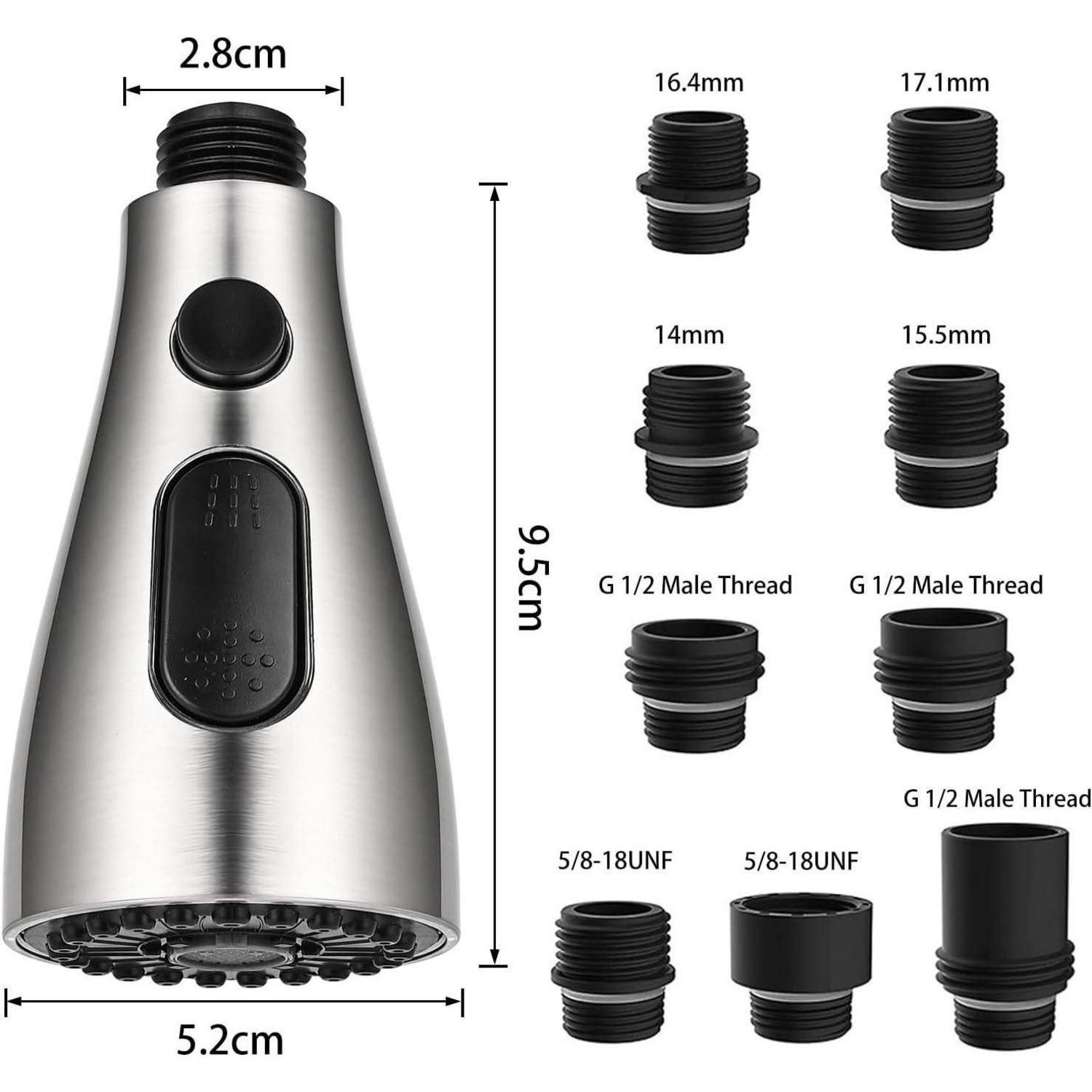 LuxusKollektion Küchenarmatur 3 Modi Brausekopf Küchenarmatur Ersatz, Pull günstig online kaufen