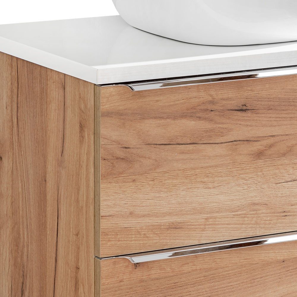 Lomadox Waschtisch TOSKANA-56, Unterschrank 140cm 2 günstig online kaufen