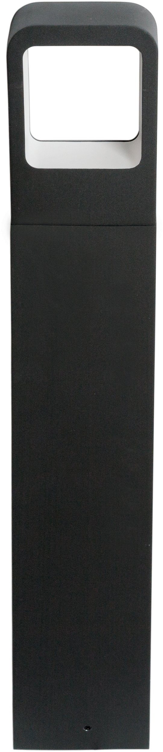 HEITRONIC LED Sockelleuchte Juna, LED fest integriert, Warmweiß, Pollerleuchte, Außenlampe, indirekter Lichtaustritt nach unten