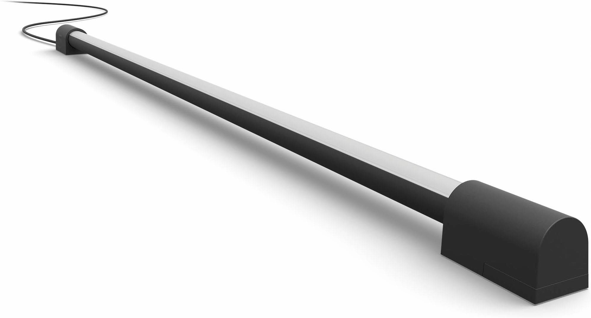 Philips Hue LED Lichtleiste Play Gradient Light Tube schwarz 75cm, Abschaltautomatik, Bluetooth, CCT - über Fernbedienung, Dimmfunktion, Einschlafhilfe, Farbsteuerung, Farbwechsel, Memory, nach Trennung vom Netz, Nachtlichtfunktion, RGB, Smart Home, Timerfunktion, Weckerfunktion, dimmbar über Fernbedienung, mehrere Helligkeitsstufen, LED fest integriert, Farbwechsler, RGB, warmweiß - kaltweiß, App- & Sprachsteuerung, Smart Home, Gradient-Farbverläufe, TV Sync