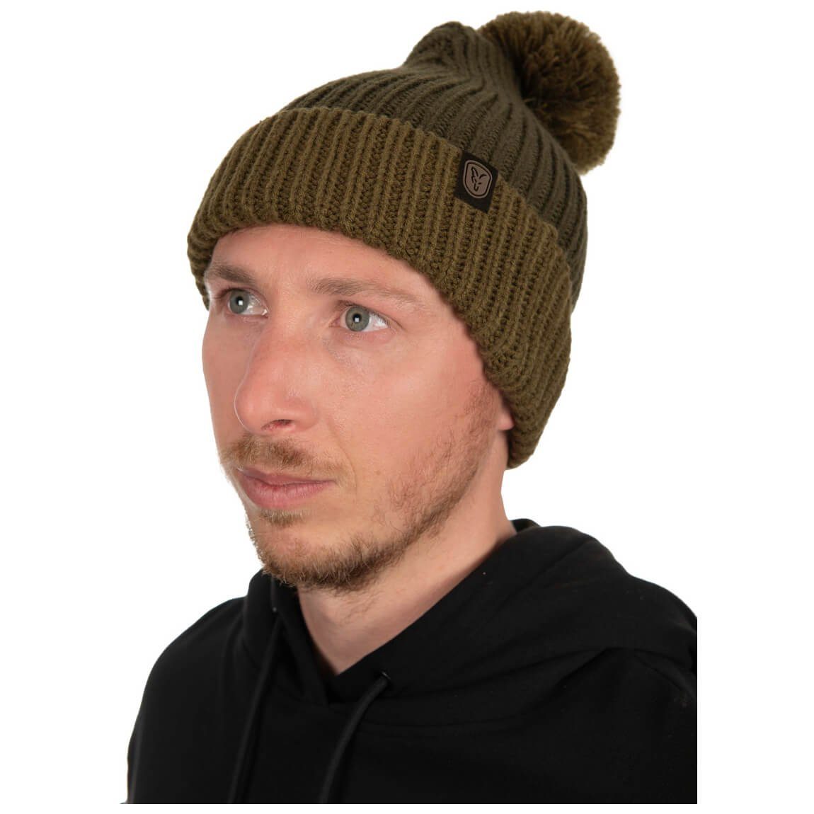 FOX International Beanie Fox Strickmütze mit Bommel Bommelmütze Beanie ...