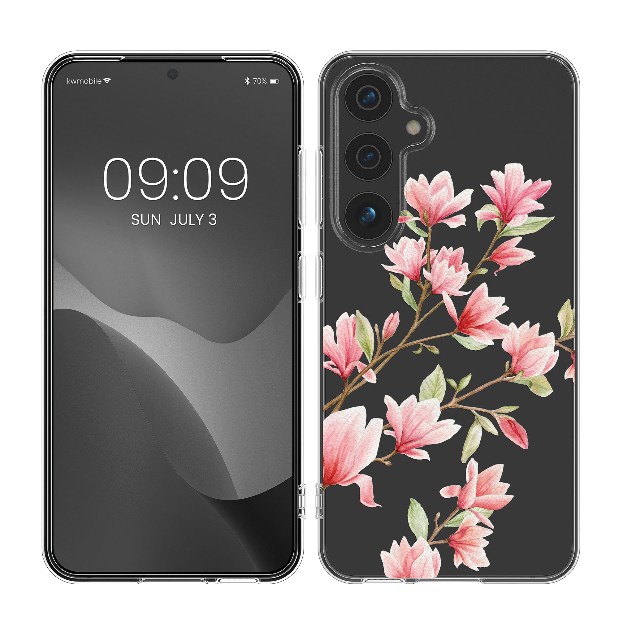 kwmobile Handytasche Case für Samsung Galaxy S25 (1-tlg), Hülle Silikon transparent - Silikonhülle