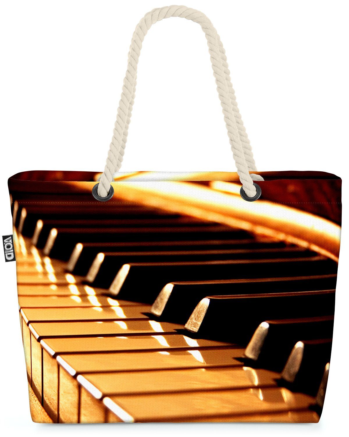 VOID Strandtasche (1-tlg), Klavier Piano Tastatur Klavier Piano Tastatur klassische Musik Konzer