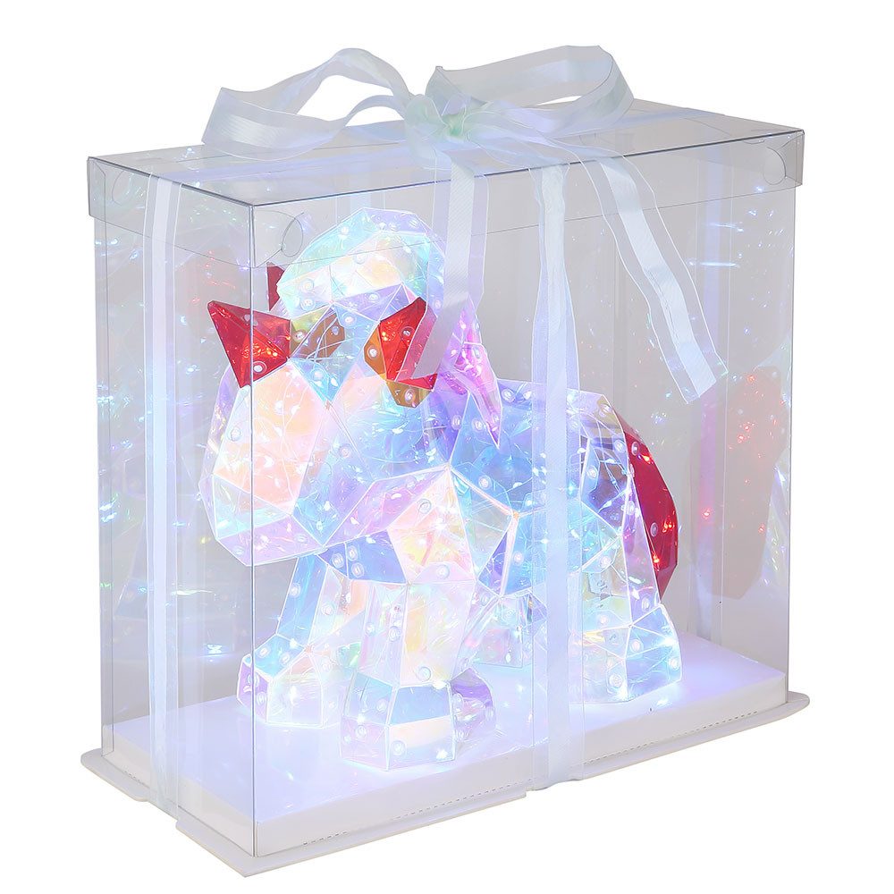 GLOBO LIGHTING LED Tischleuchte, Leuchtmittel nicht inklusive, Kaltweiß, Tageslichtweiß, Tischleuchte Tischlampe Pferd Tasche Kristalleffekt Kinderzimmer LED H