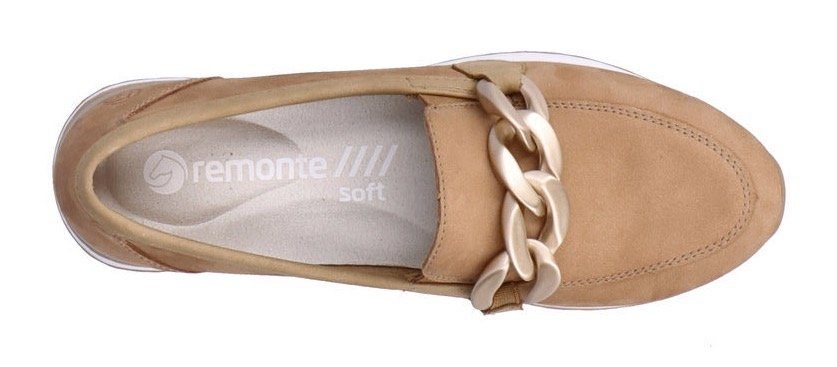 Zierkette trendiger Slipper mit Remonte sand