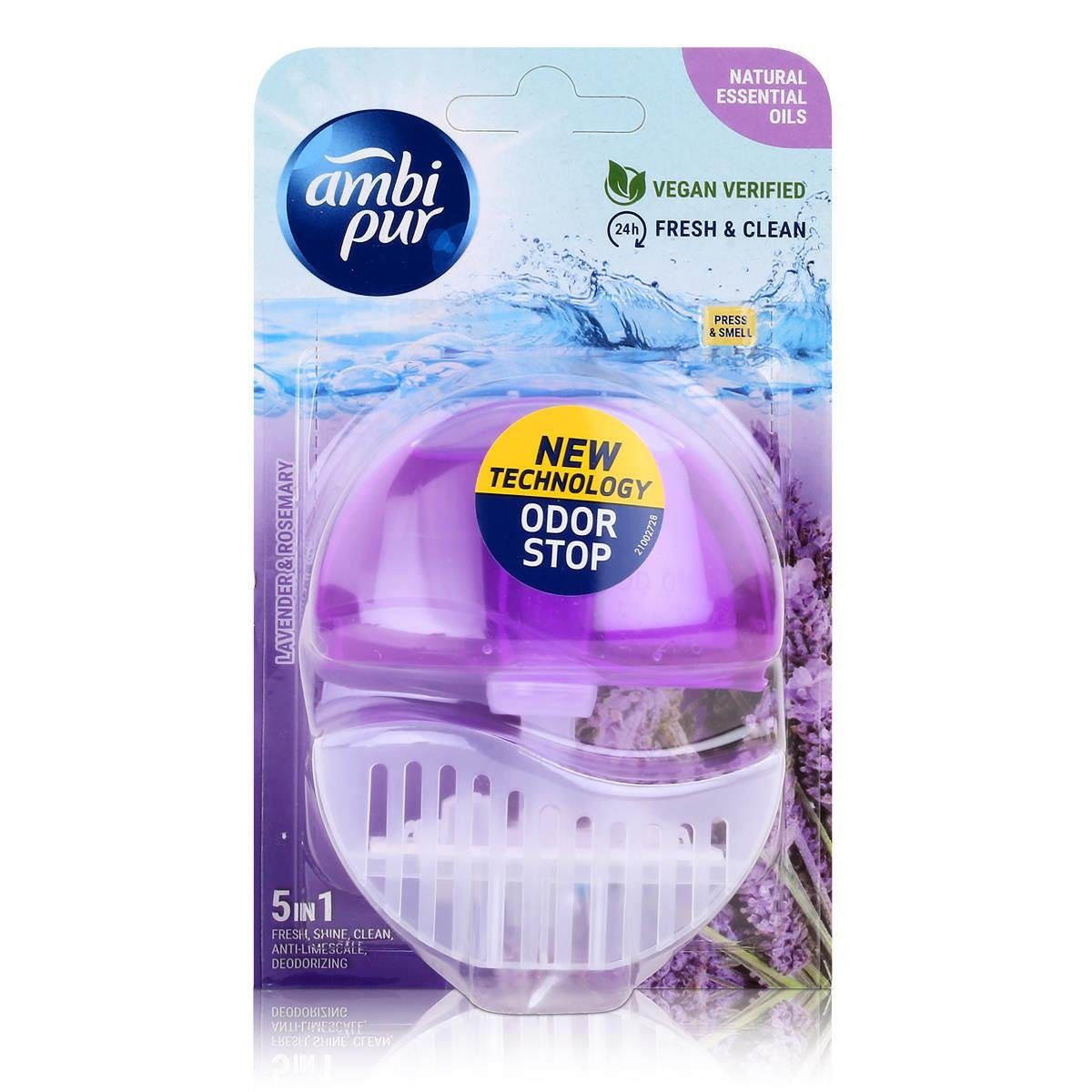 (1er WC-Frische Pur - Ambi Lufterfrischer WC-Duftspüler Lavender ambi 55ml pur Pac Rosemary &