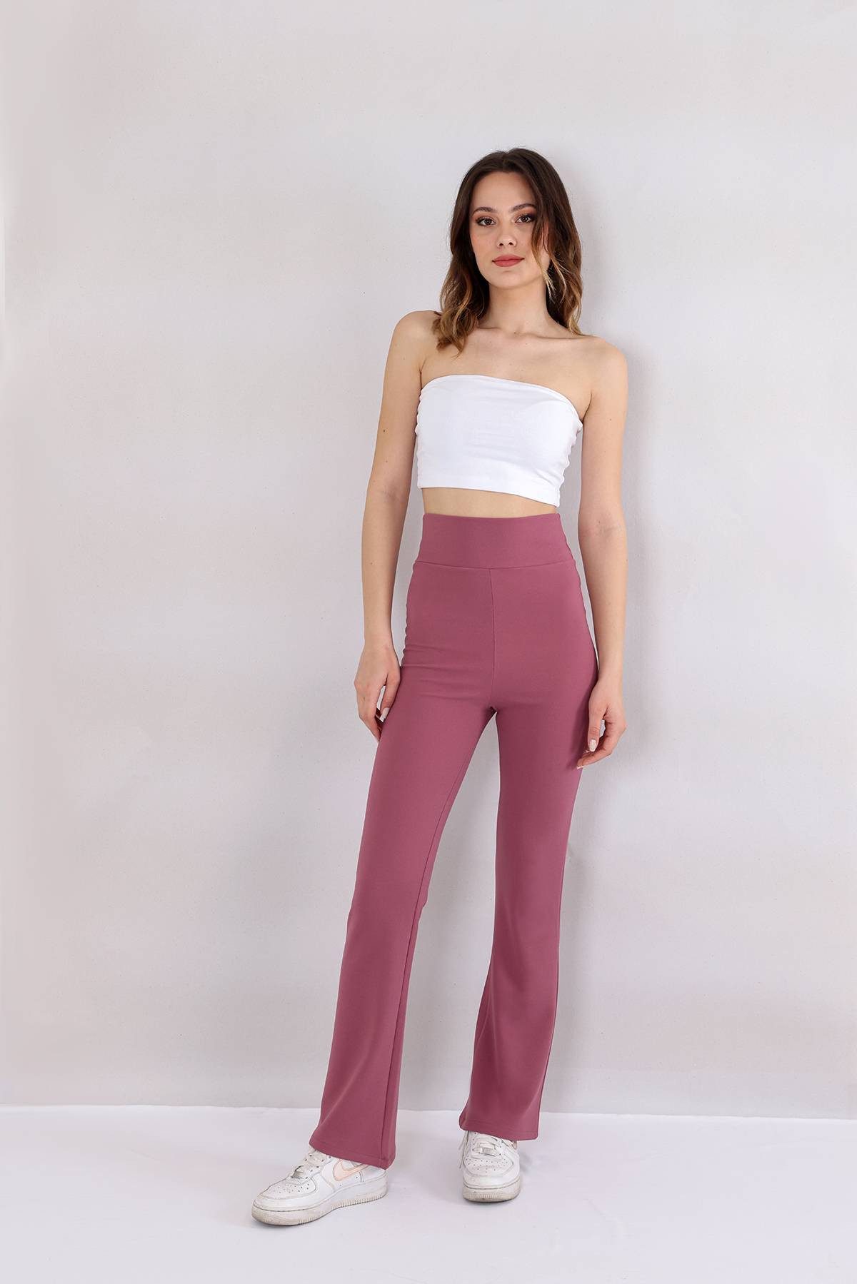 fashionshowcase Schlaghose Damen Scuba Hose High günstig online kaufen
