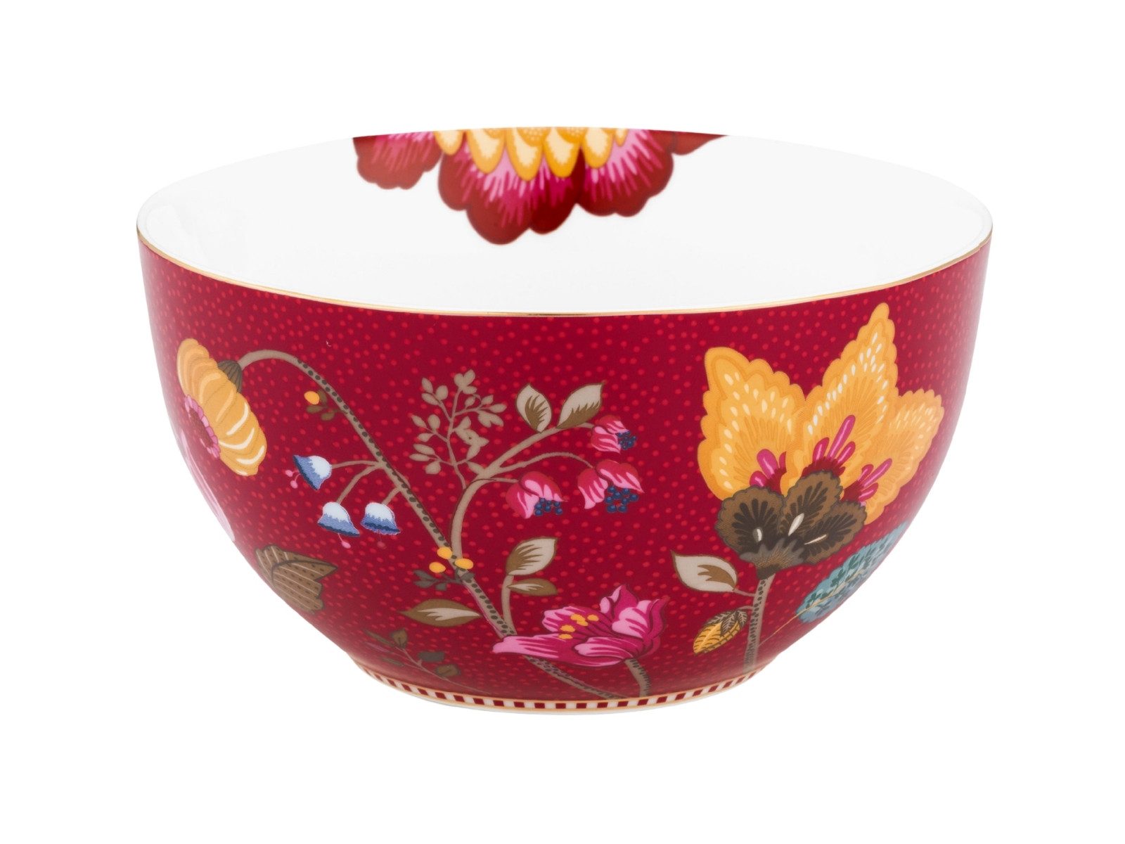 PiP Studio Schale Blooming Tales Fantasy Dark Red Bowl 15cm, Porzellan, (Bowls)