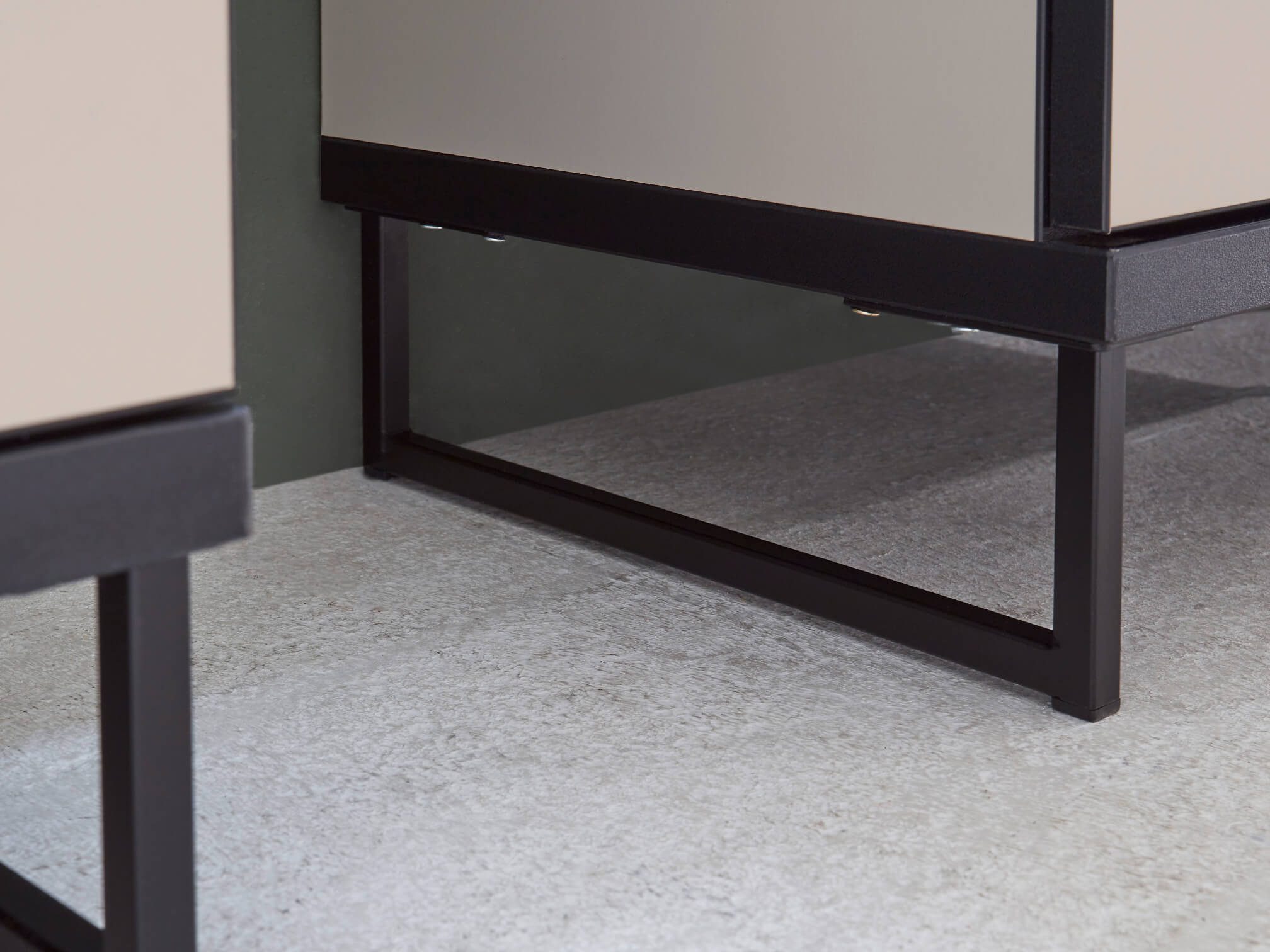 moebel-dich-auf Highboard VENEZIA (Badezimmer Midischrankin kaschmir 60 cm breit), push to open – Bild 5 von 5