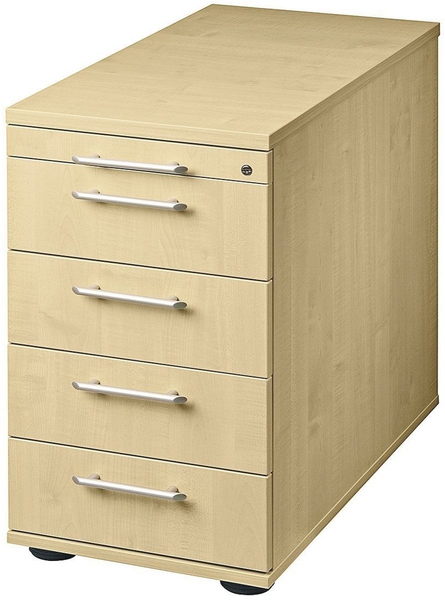 Container Standcontainer Solid SC mit 4 Schüben BxTxH 428x800x720-760mm Ahorn