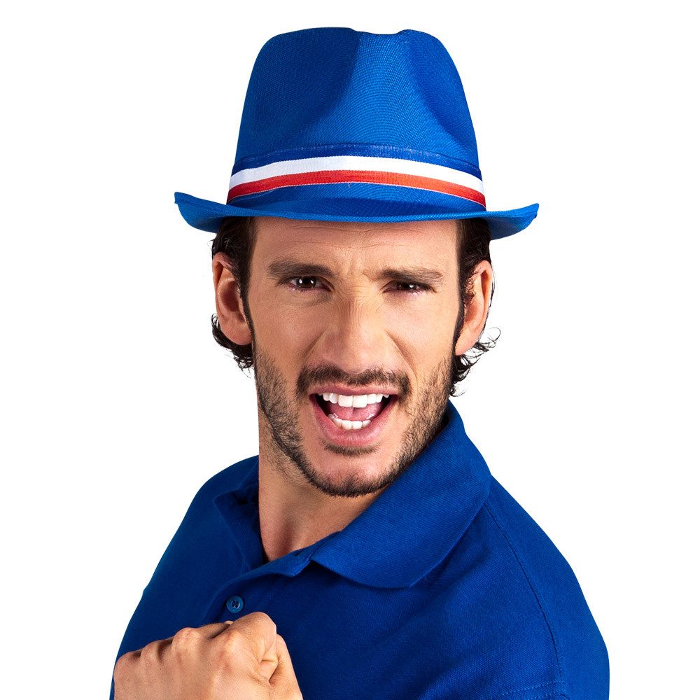 Boland Kostüm Hut Trilby 'Frankreich', Blau