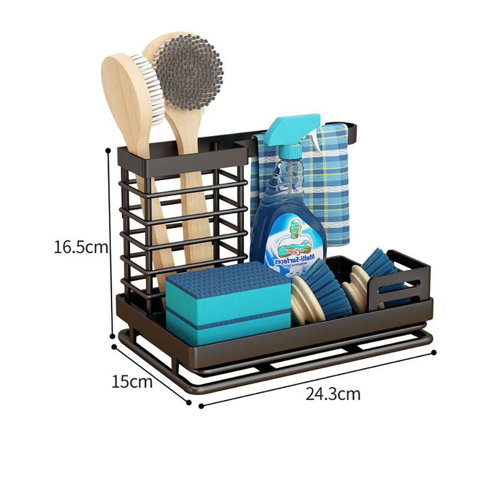 Edelstahl Spüllappenhalter 1-tlg. Caddy Organizer, CTGtree Spüle Küchen Küchenregal