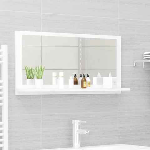 vidaXL Badezimmerspiegelschrank Badspiegel Weiß 80x10,5x37 cm Holzwerkstoff (1-St)