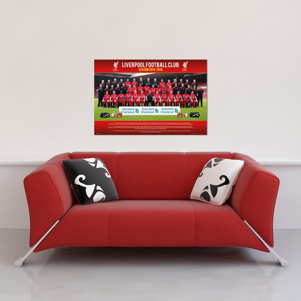 Poster Liverpool FC - Poster - Fußball - Team Photo 15/16