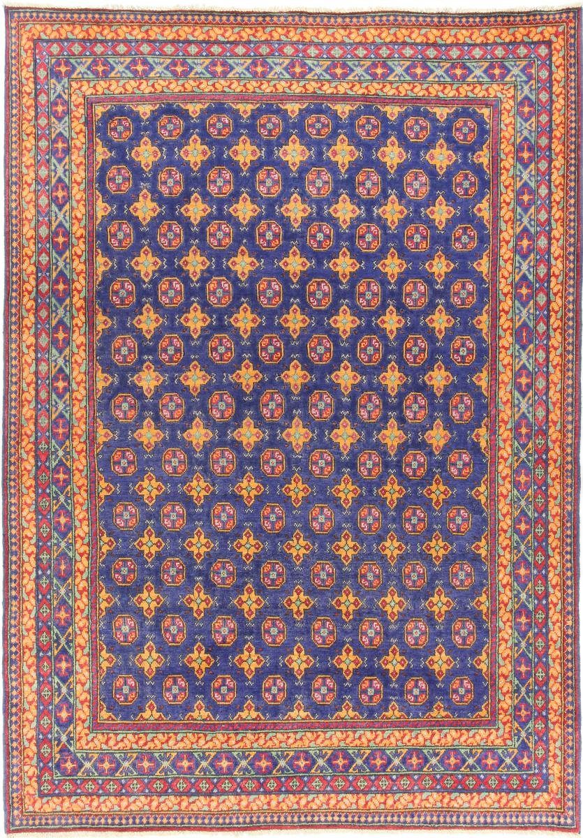 Orientteppich Afghan Akhche 204x292 Handgeknüpfter Orientteppich, Nain Trading, rechteckig, Höhe: 6 mm