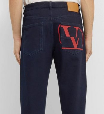 Valentino 5-Pocket-Jeans VALENTINO MENS ICONIC LOGO JEANS HOSE DENIM PANTS 5 POCKET ICON TROUSE