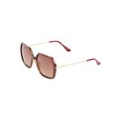 H.I.S Sonnenbrille hochwertige polarisierende Gläser (Set, 3-St., inklusive Softbeutel und Etui) Schmetterlingsform, Filterkategorie 3, modisch ohne Rahmen