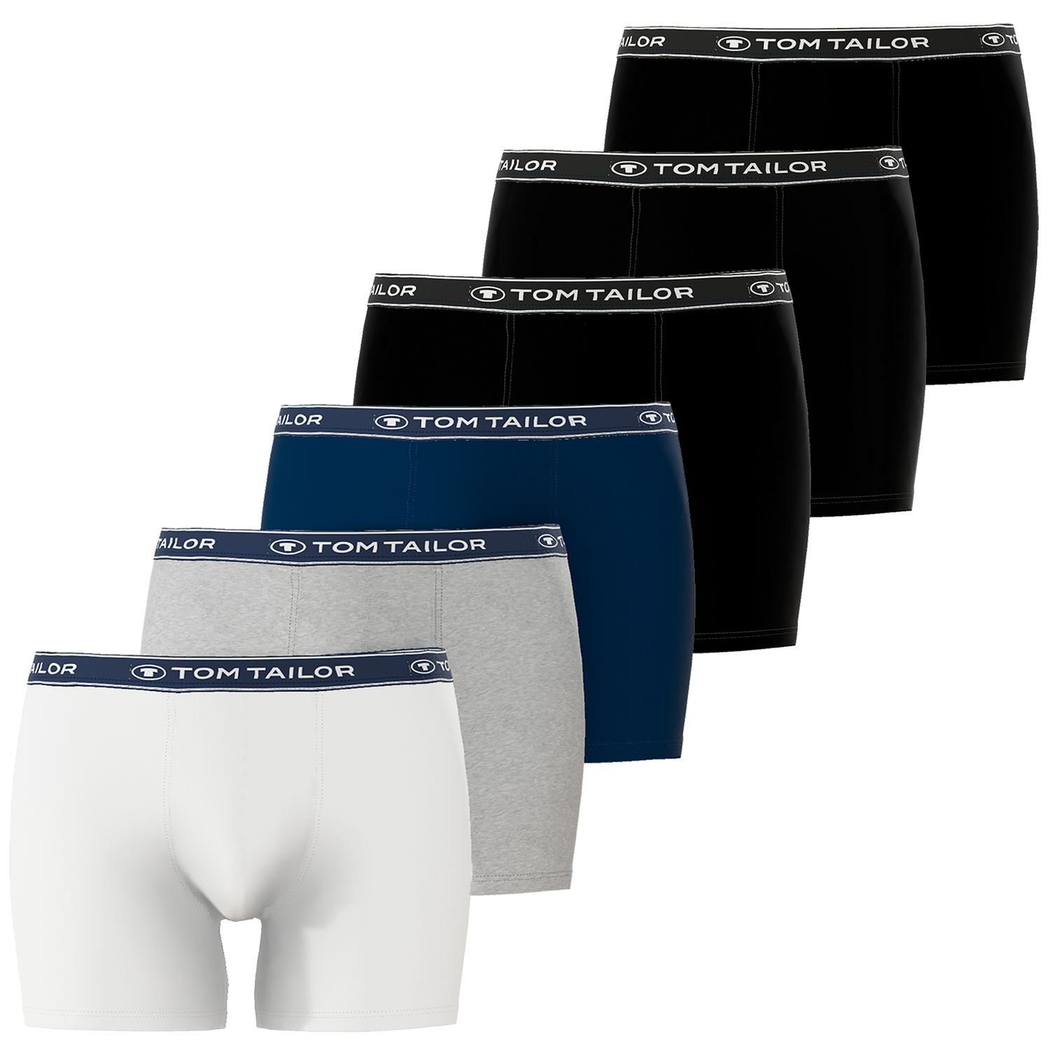 TOM TAILOR Boxershorts (6-St) mit längerem günstig online kaufen