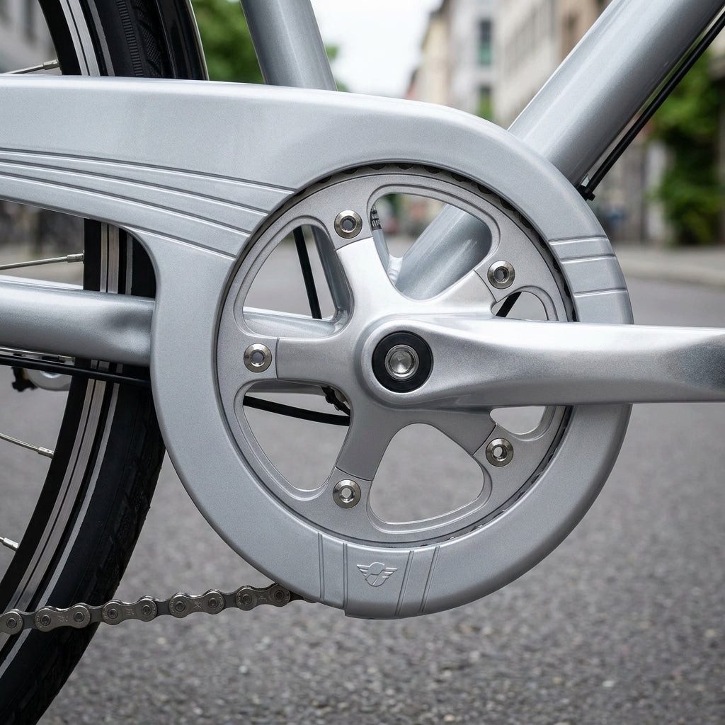 Hebie Kettenschutz Hebie Kettenschutz 1-flügelig, silber, für 42 Zähne, 210 mm Lochabstan